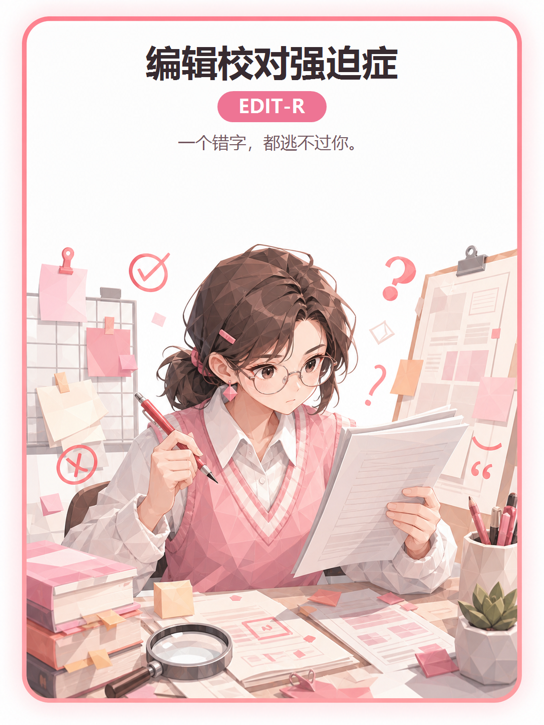 编辑校对强迫症 人格卡