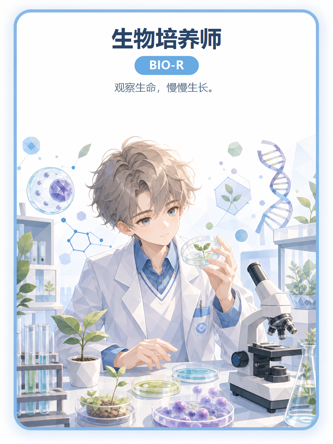 生物培养皿 人格卡
